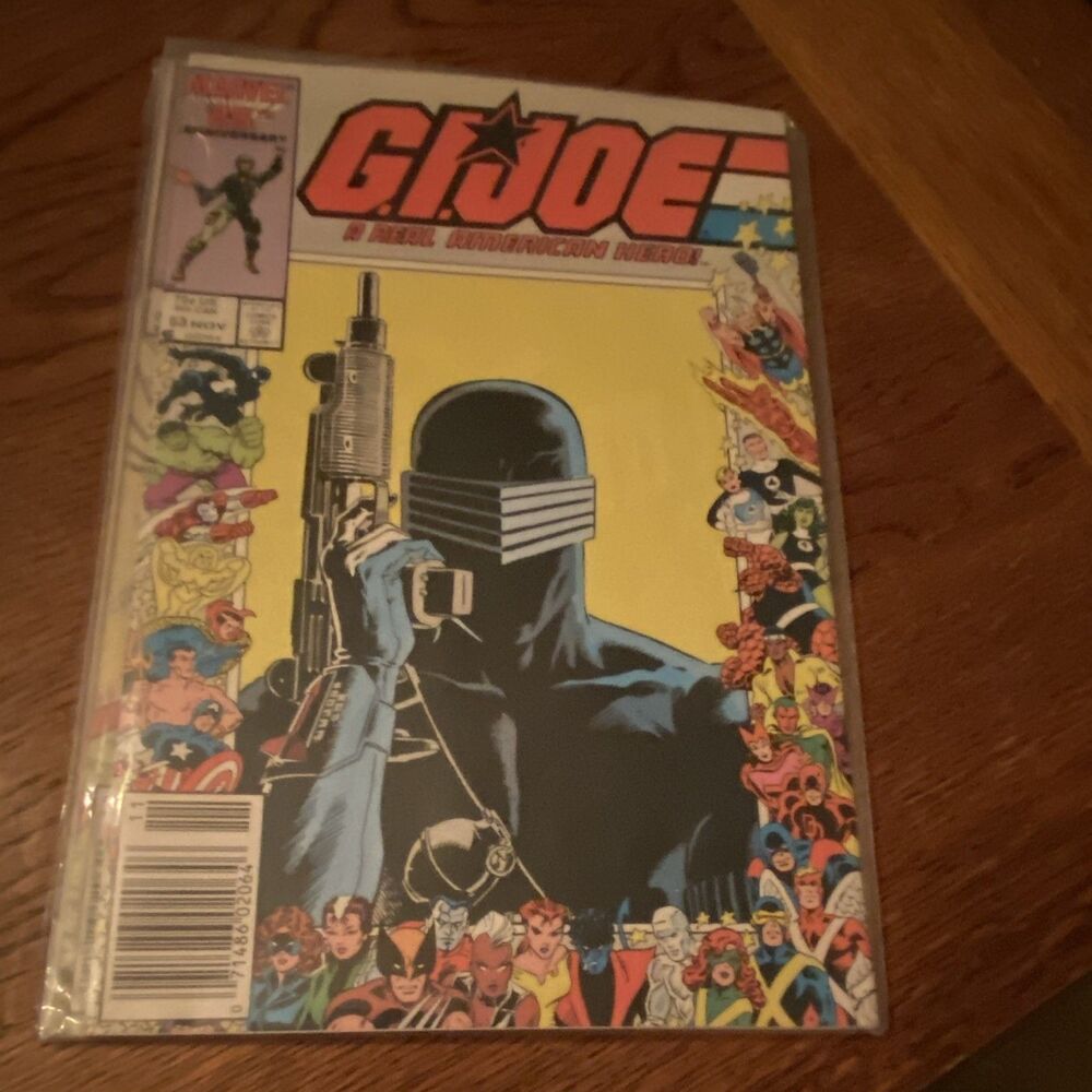 G.I. JOE MARVEL COMIC BOOK #53 VERYGOOD 1986 VINTAGE COLLECTOR PLASTIC PROTECTOR